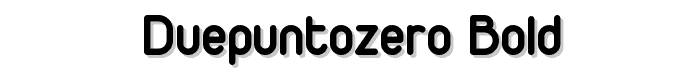 Duepuntozero%20bold font