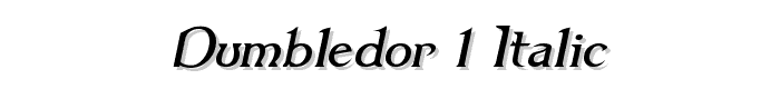 Dumbledor%201%20Italic font