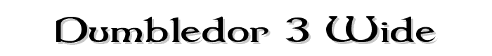 Dumbledor%203%20Wide font