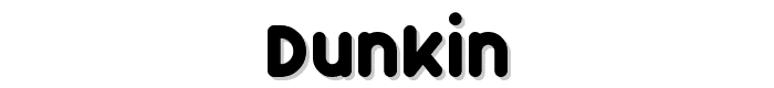 Dunkin font