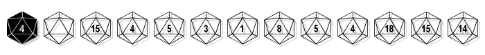 Duodecahedron font