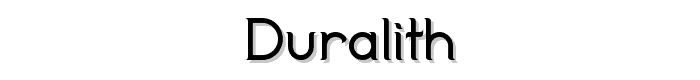 Duralith font