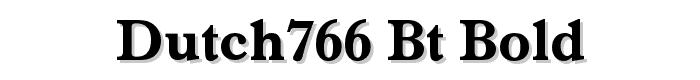 Dutch766%20BT%20Bold font