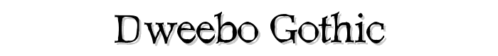 Dweebo%20Gothic font