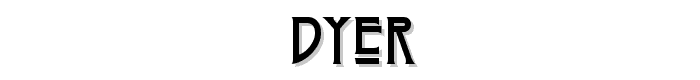 Dyer font