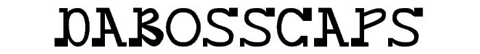 daBossCAPS font