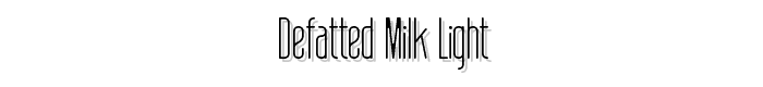 defatted%20milk%20Light font