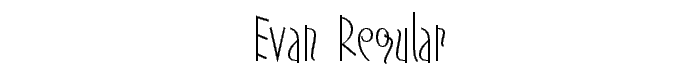 EVAN%20Regular font