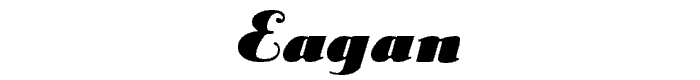 Eagan font