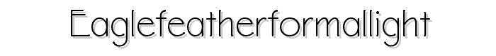 EaglefeatherFormalLight font