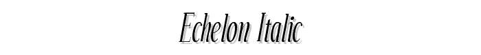 Echelon%20Italic font