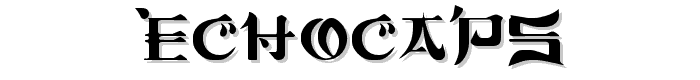 EchoCaps font