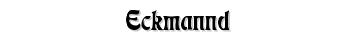 EckmannD font