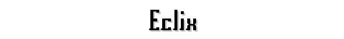 Eclix font