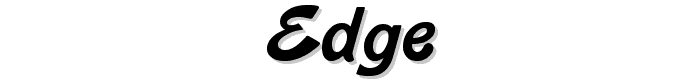 Edge font