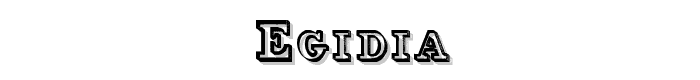 Egidia font