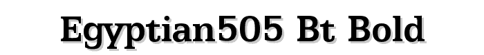 Egyptian505%20BT%20Bold font