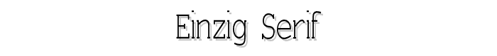 Einzig%20Serif font