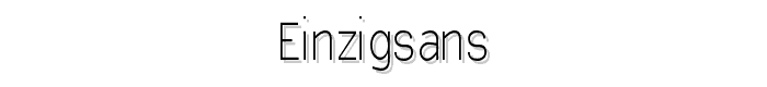 EinzigSans font