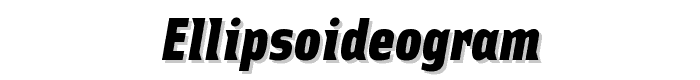 Ellipsoideogram font