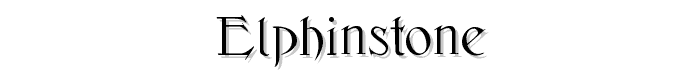 Elphinstone font