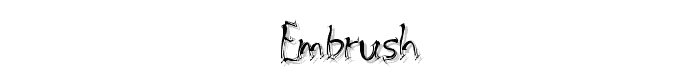 Embrush font