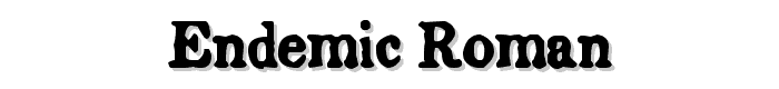 Endemic%20Roman font