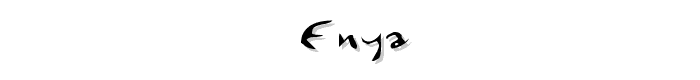 Enya font