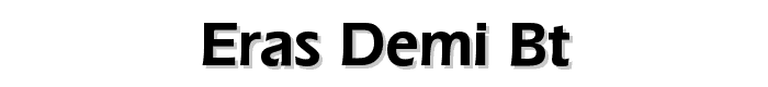 Eras%20Demi%20BT font