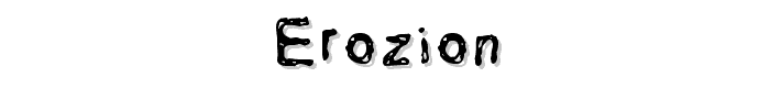 Erozion font