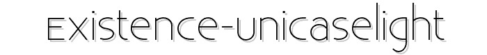 Existence-UnicaseLight font