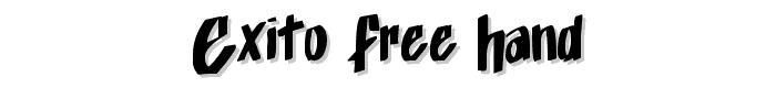 Exito_Free_Hand font