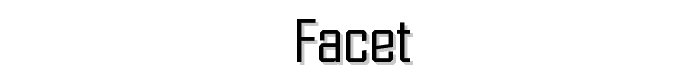 Facet font