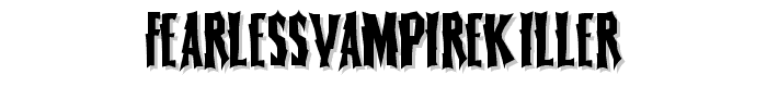 FearlessVampireKiller font