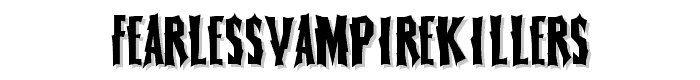 FearlessVampireKillers font