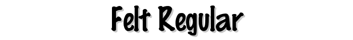 Felt%20Regular font