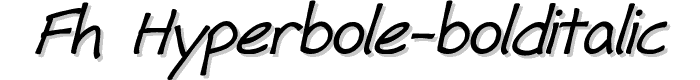 Fh_Hyperbole-BoldItalic font