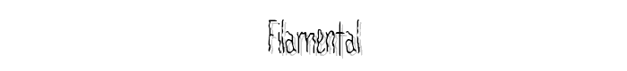 Filamental font