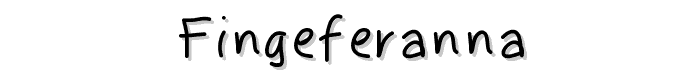 Fingeferanna font