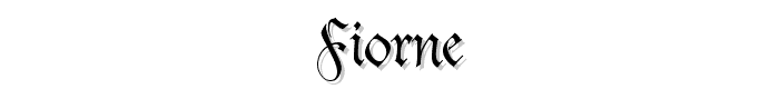 Fiorne font