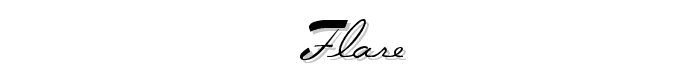 Flare font