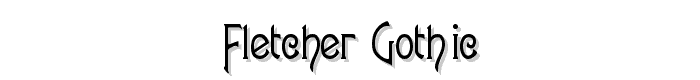 Fletcher-Gothic font