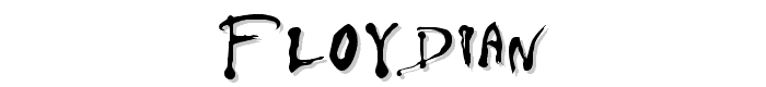 Floydian font