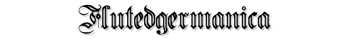 FlutedGermanica font