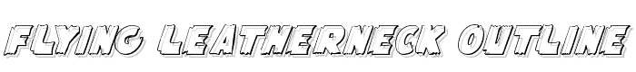 Flying%20Leatherneck%20Outline font