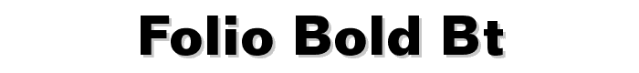 Folio%20Bold%20BT font