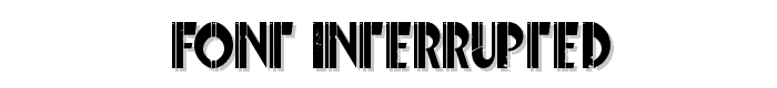 Font%20Interrupted font