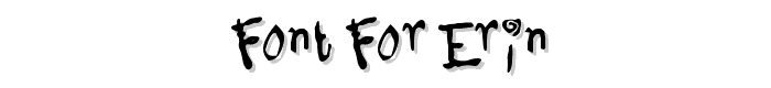 Font%20for%20Erin font