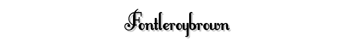 FontleroyBrown font