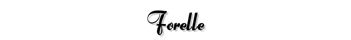 Forelle font